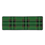 Green Stewart Tartan Pattern Print Long Kitchen Mat