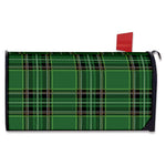 Green Stewart Tartan Pattern Print Mailbox Cover
