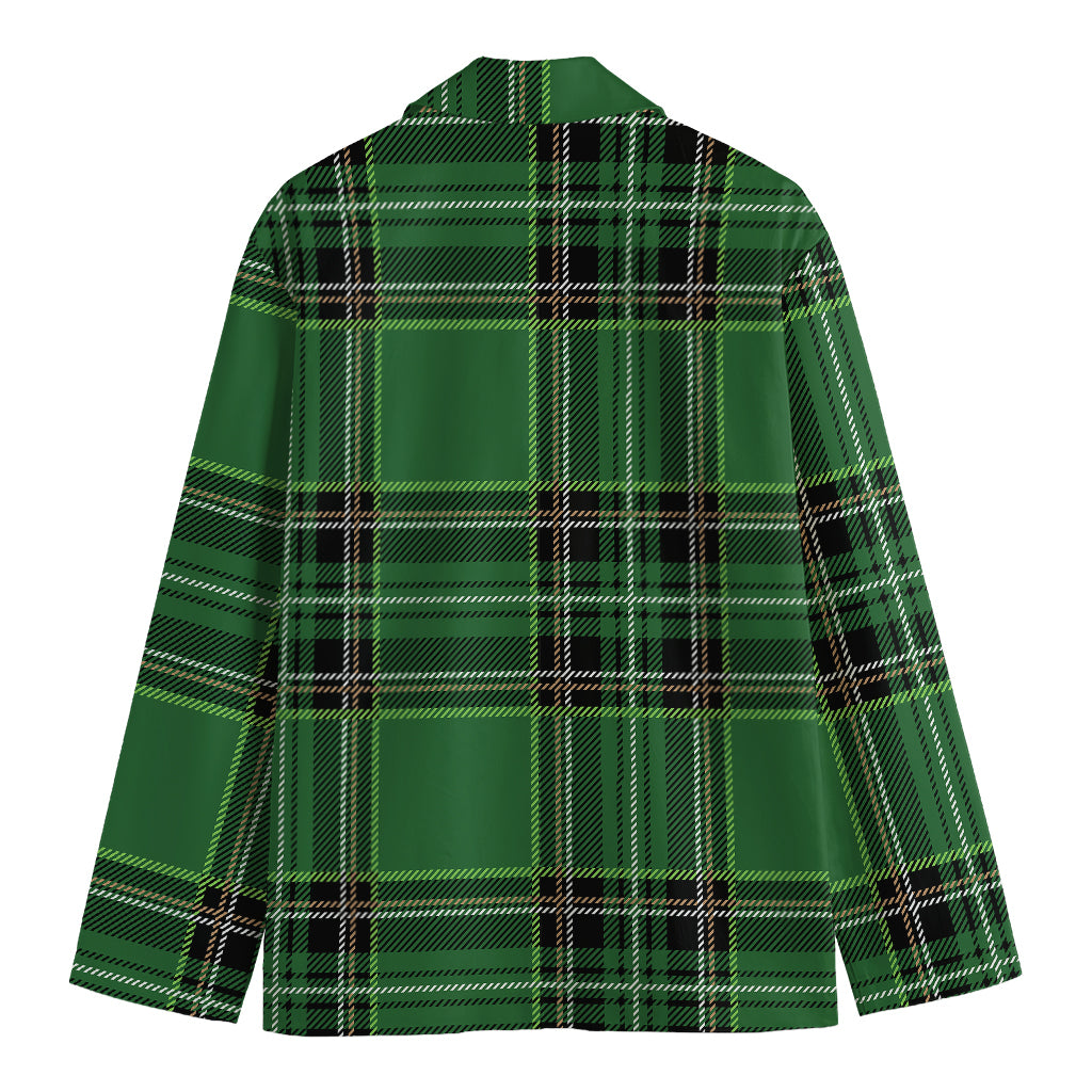 Green Stewart Tartan Pattern Print Men's Blazer