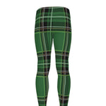 Green Stewart Tartan Pattern Print Men's leggings