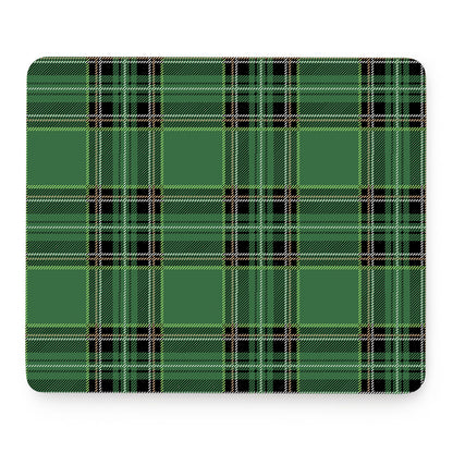 Green Stewart Tartan Pattern Print Mouse Pad