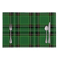Green Stewart Tartan Pattern Print Placemat