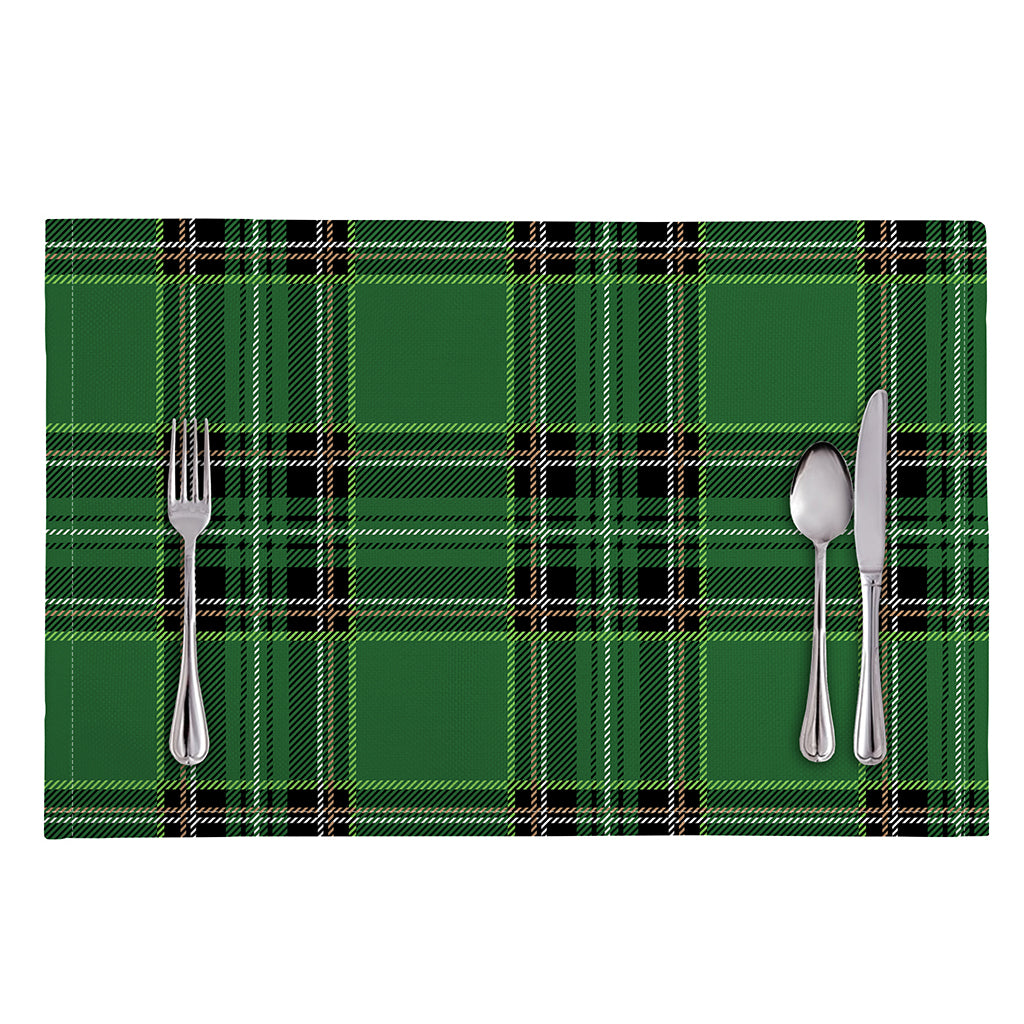Green Stewart Tartan Pattern Print Placemat