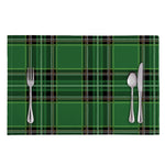 Green Stewart Tartan Pattern Print Placemat