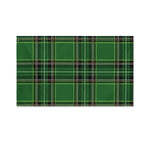 Green Stewart Tartan Pattern Print Polyester Flag
