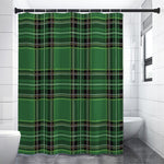 Green Stewart Tartan Pattern Print Premium Shower Curtain