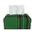 Green Stewart Tartan Pattern Print Rectangle Tissue Box Cover