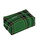 Green Stewart Tartan Pattern Print Rectangle Tissue Box Cover