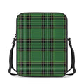Green Stewart Tartan Pattern Print Rectangular Crossbody Bag