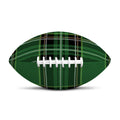 Green Stewart Tartan Pattern Print Rugby Ball
