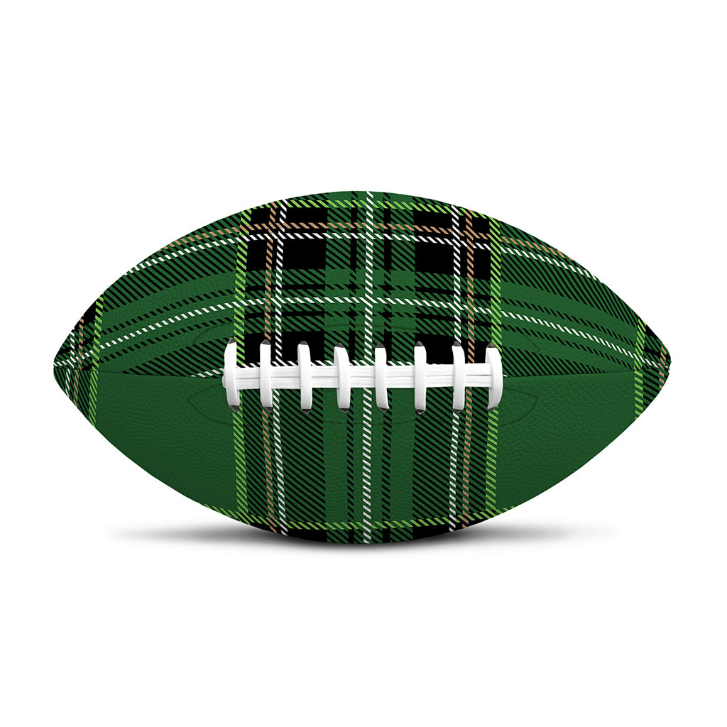 Green Stewart Tartan Pattern Print Rugby Ball