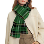 Green Stewart Tartan Pattern Print Scarf
