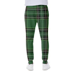Green Stewart Tartan Pattern Print Scuba Joggers