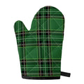 Green Stewart Tartan Pattern Print Single Oven Mitt