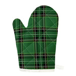 Green Stewart Tartan Pattern Print Single Oven Mitt