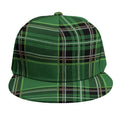 Green Stewart Tartan Pattern Print Snapback Cap