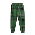 Green Stewart Tartan Pattern Print Sweatpants