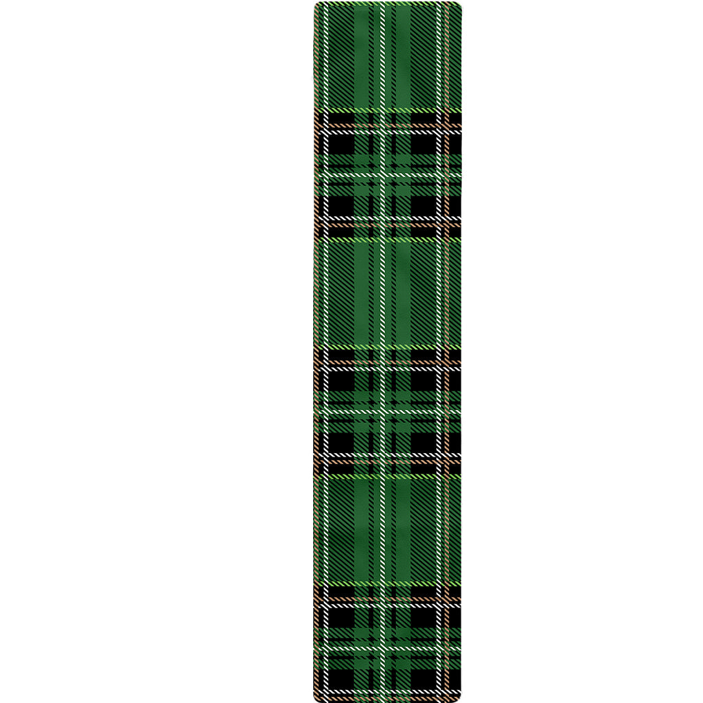 Green Stewart Tartan Pattern Print Table Runner