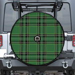 Green Stewart Tartan Pattern Print Tire Cover With Camera Hole