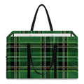 Green Stewart Tartan Pattern Print Utility Tote Bag