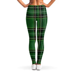 Green Stewart Tartan Pattern Print Women's Leggings