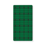 Green Stewart Tartan Print Baby Crib Sheet