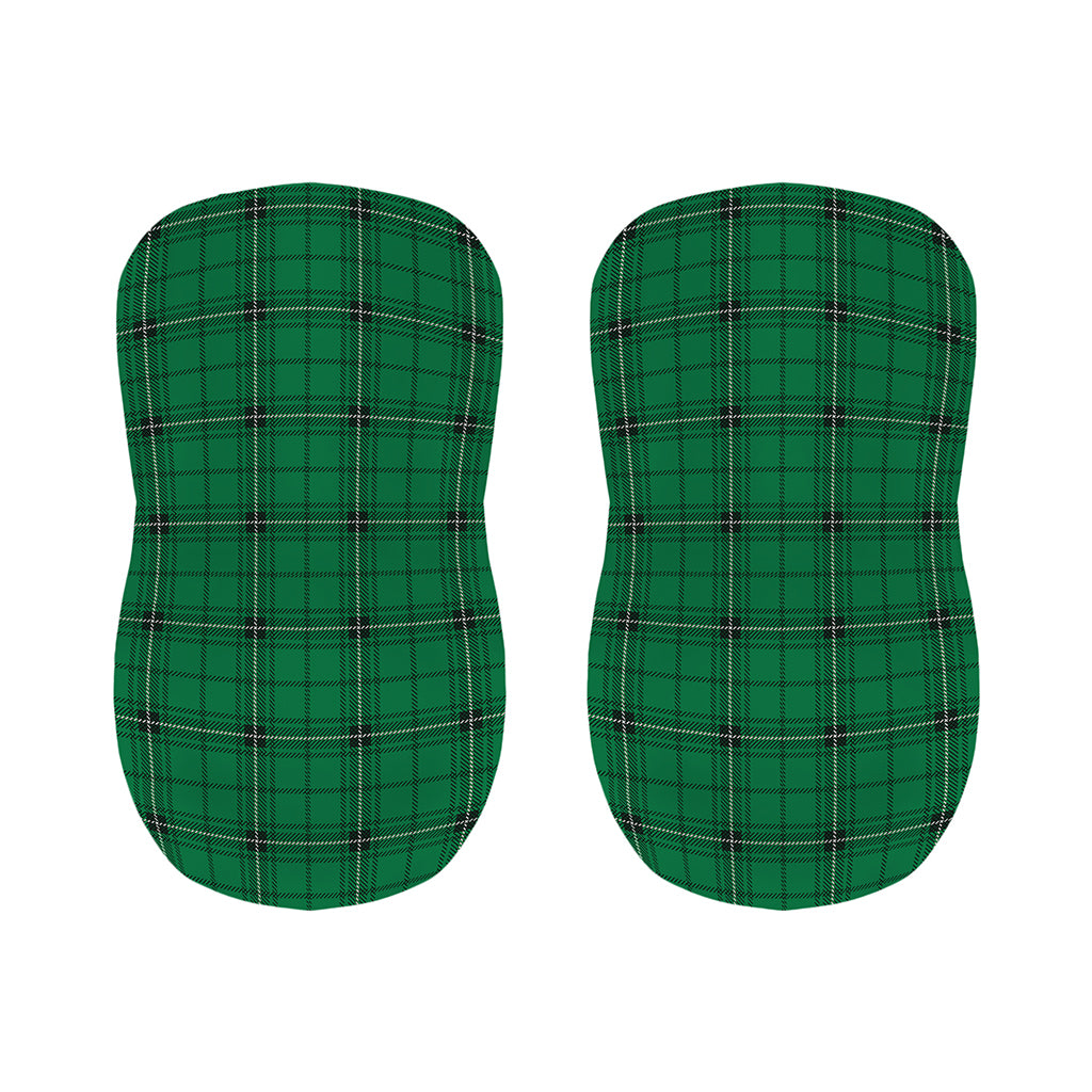 Green Stewart Tartan Print Bar Stool Covers