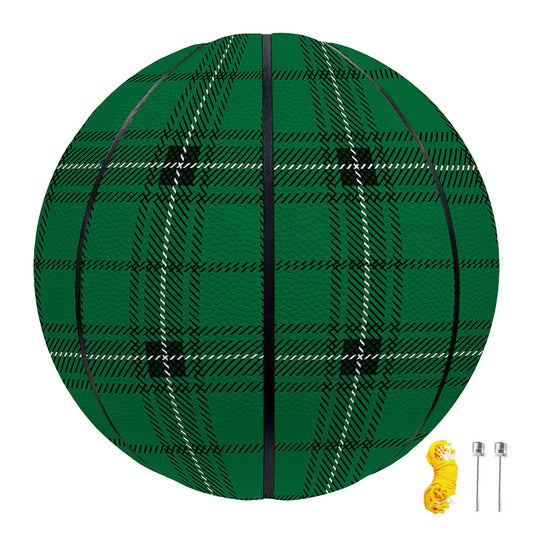 Green Stewart Tartan Print Basketball