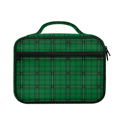 Green Stewart Tartan Print Briefcase Bible Bag