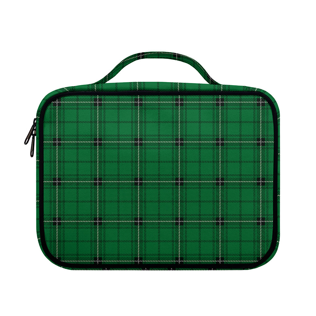 Green Stewart Tartan Print Briefcase Bible Bag