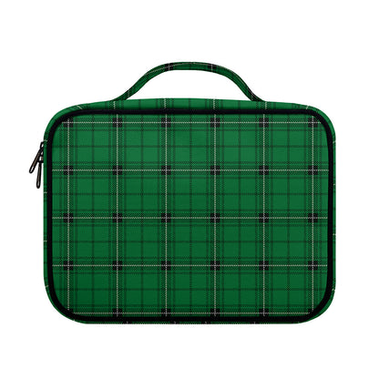 Green Stewart Tartan Print Briefcase Bible Bag