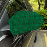 Green Stewart Tartan Print Car Side Mirror Covers