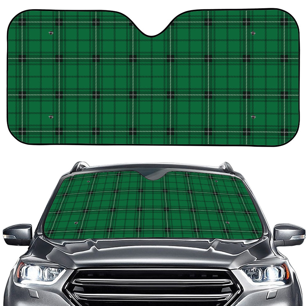 Green Stewart Tartan Print Car Windshield Sun Shade