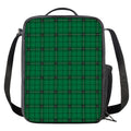 Green Stewart Tartan Print Crossbody Lunch Bag