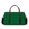 Green Stewart Tartan Print Duffel Bag
