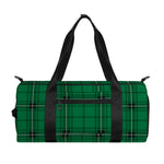 Green Stewart Tartan Print Gym Bag