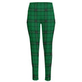 Green Stewart Tartan Print High-Waisted Pocket Leggings