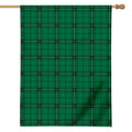 Green Stewart Tartan Print House Flag