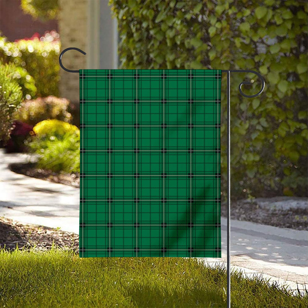 Green Stewart Tartan Print House Flag