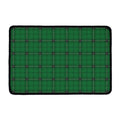Green Stewart Tartan Print Kitchen Mat