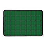 Green Stewart Tartan Print Kitchen Mat