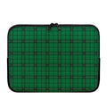 Green Stewart Tartan Print Laptop Sleeve