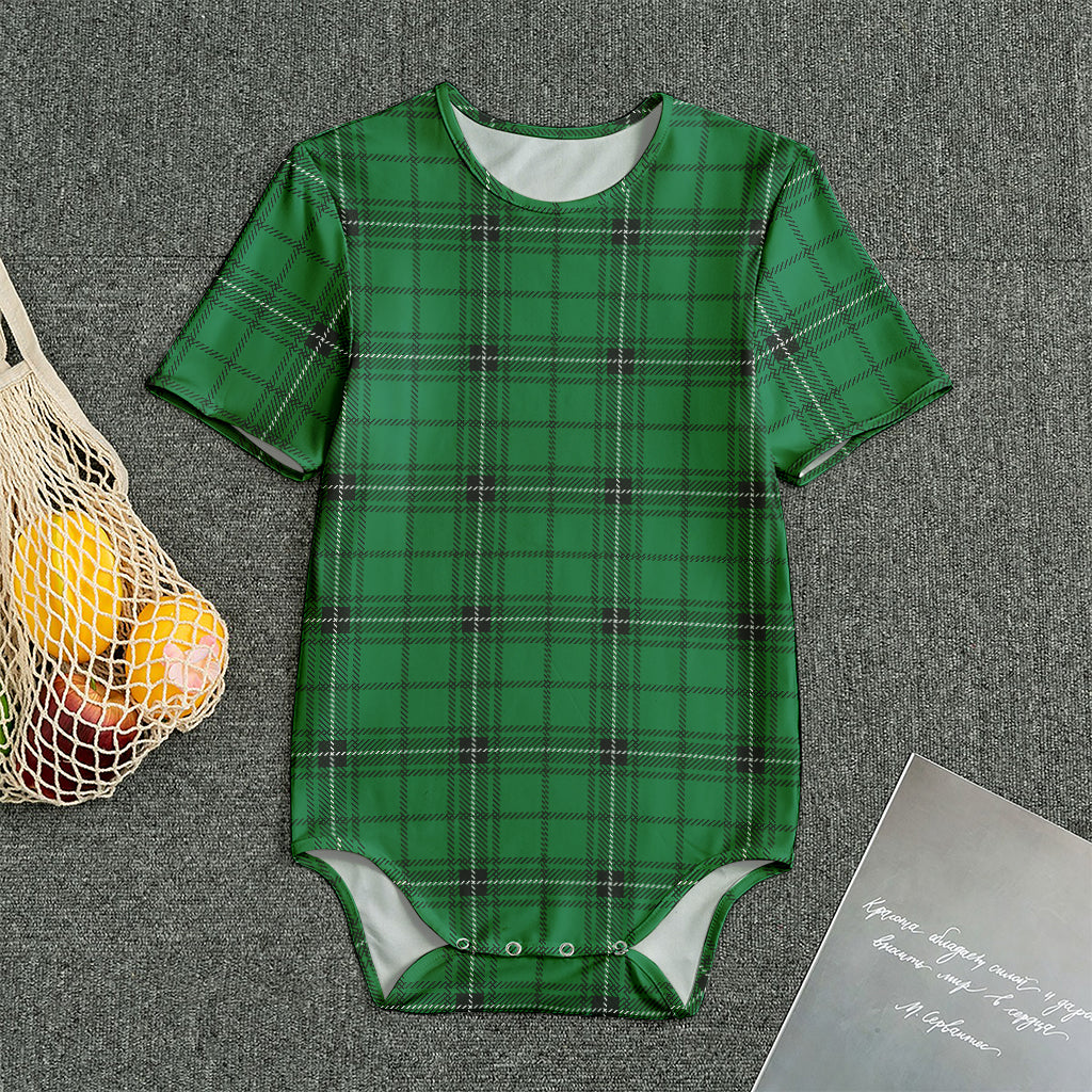 Green Stewart Tartan Print Men's Bodysuit