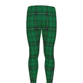 Green Stewart Tartan Print Men's Leggings