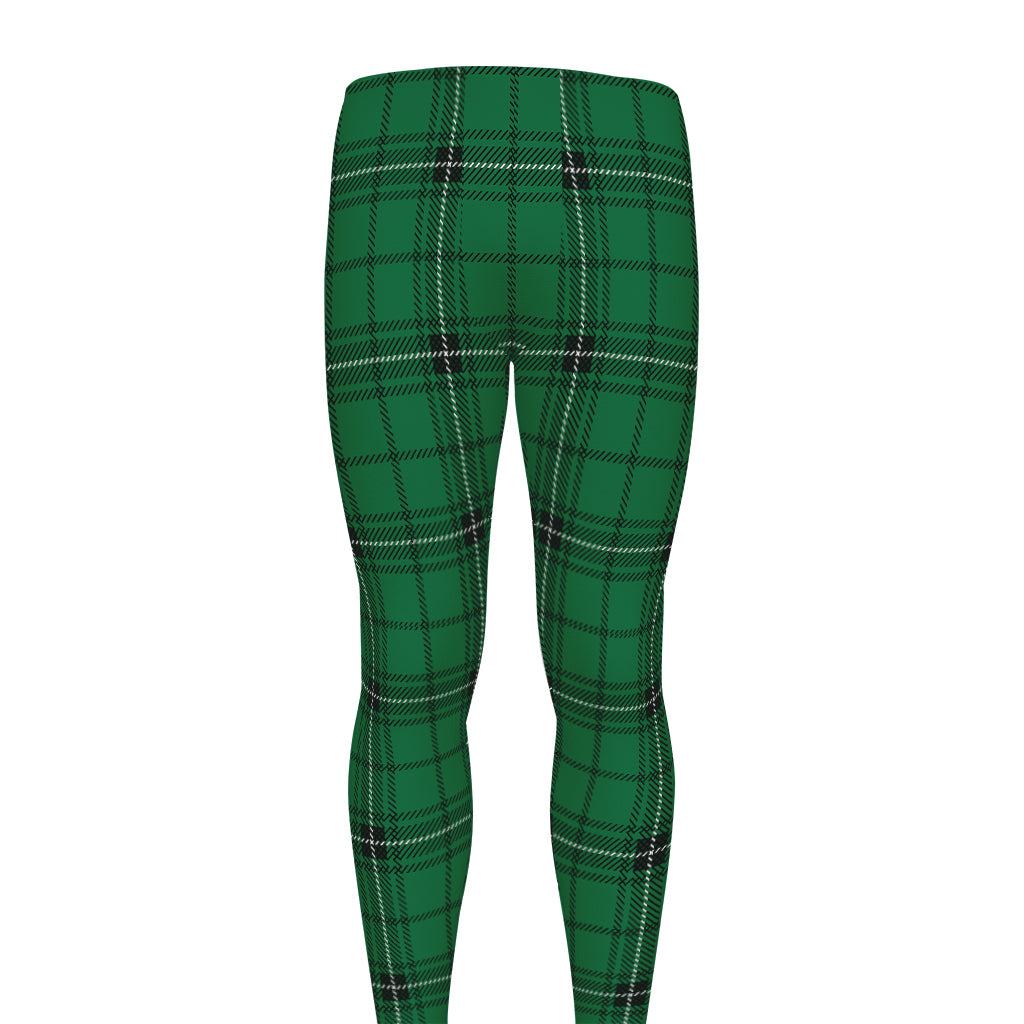 Green Stewart Tartan Print Men's leggings