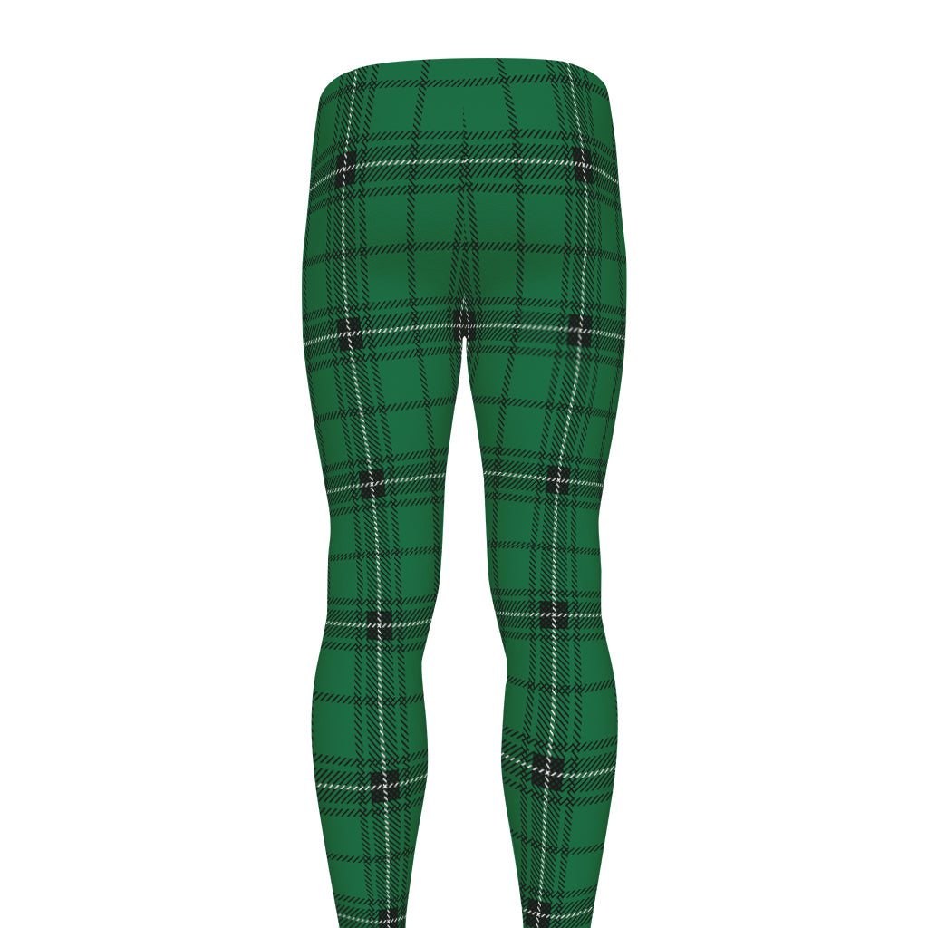 Green Stewart Tartan Print Men's leggings