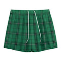 Green Stewart Tartan Print Mesh Shorts
