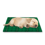Green Stewart Tartan Print Pet Cooling Mat Cover