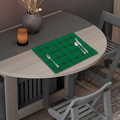 Green Stewart Tartan Print Placemat