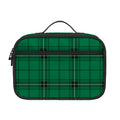 Green Stewart Tartan Print Portable Lunch Bag